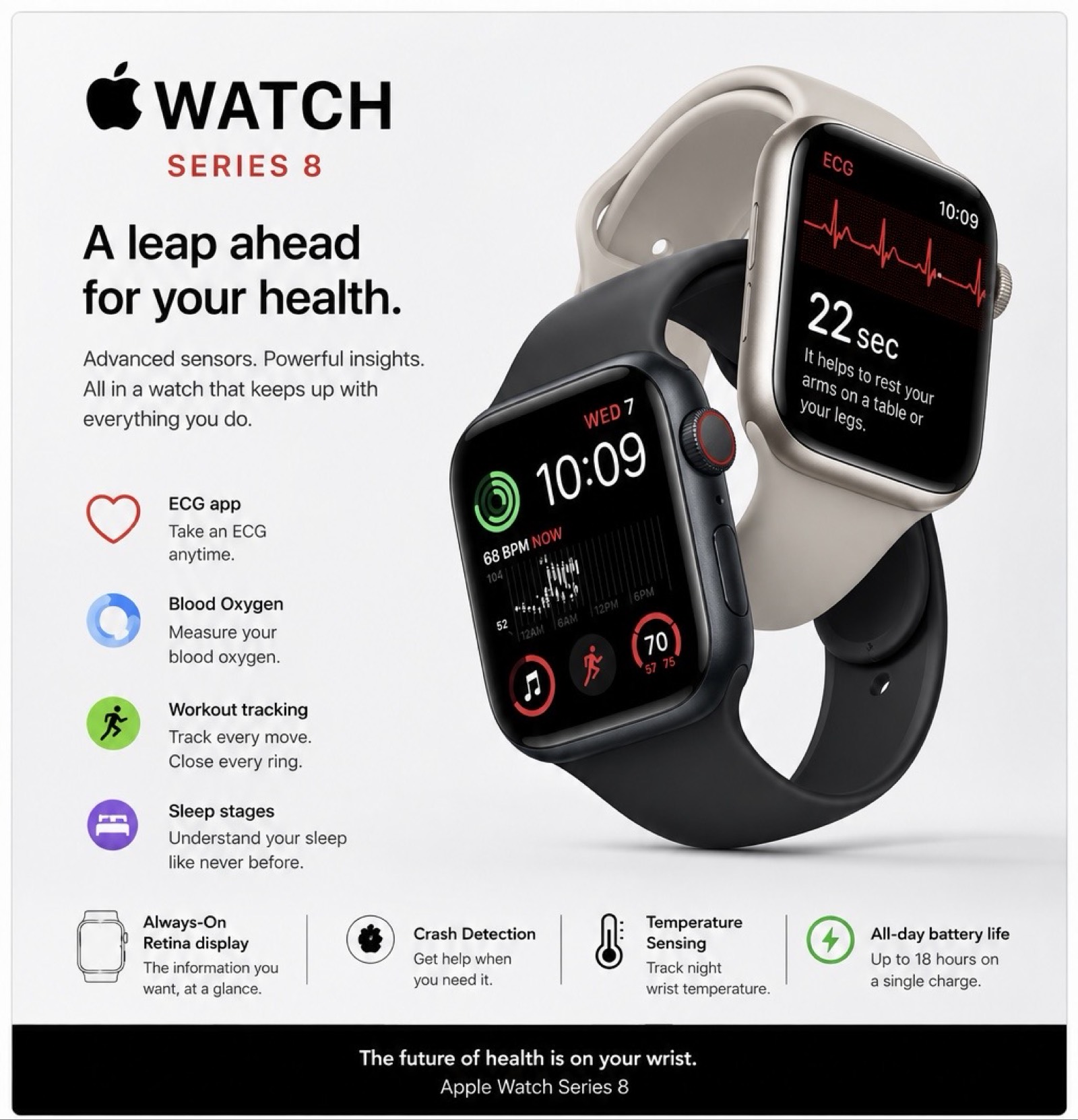 Apple Watch Series 8 – Black Edition - 3