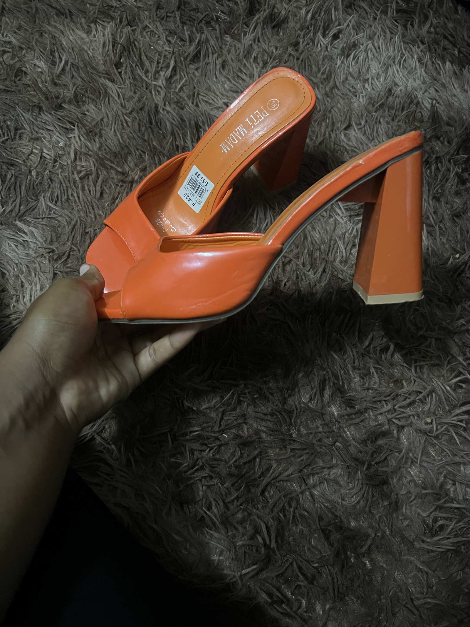 Orange heels