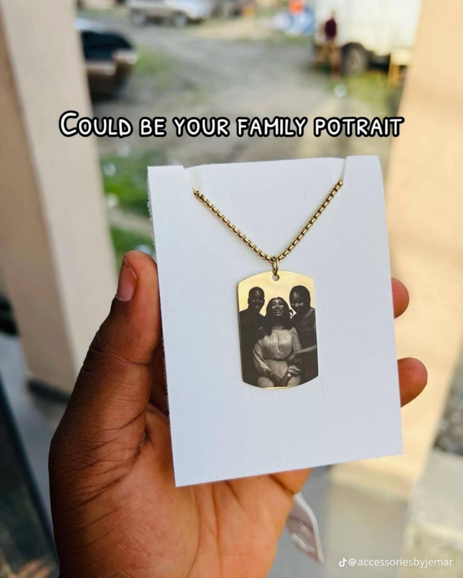 Collier personnalisé avec photos