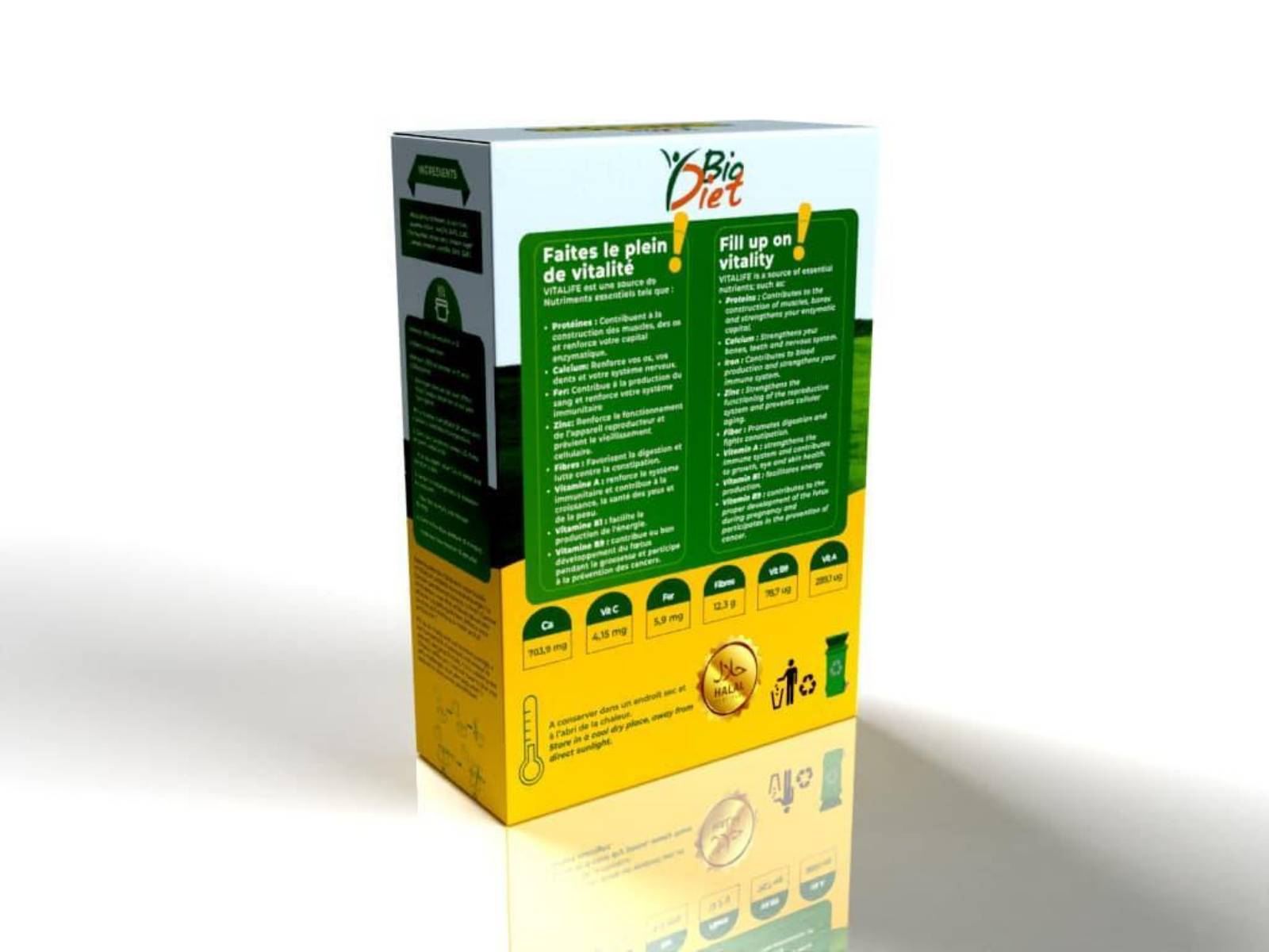 *Vitalife 500g – Disponible maintenant à Yaoundé* 🔥

*Prix : 2000 FRS seulement* 
*Box 500g* | Bouillie complète et équilibrée 

*Bénéfices clés:*
- *ÉNERGIE* pour bien commencer la journée
- *IMMUNITÉ* + *MÉMOIRE* + *CROISSANCE* 
- Riche en Protéines, Multivitamines, Multiminéraux et Fibres
- Goût maïs + céréales - Les enfants adorent 👌

*Point de vente :*
📍 *One Stop Point Distribution Company* 
*Yaoundé, Chapelle Damas*

Stock limité. Passez prendre vos cartons aujourd’hui. - 3