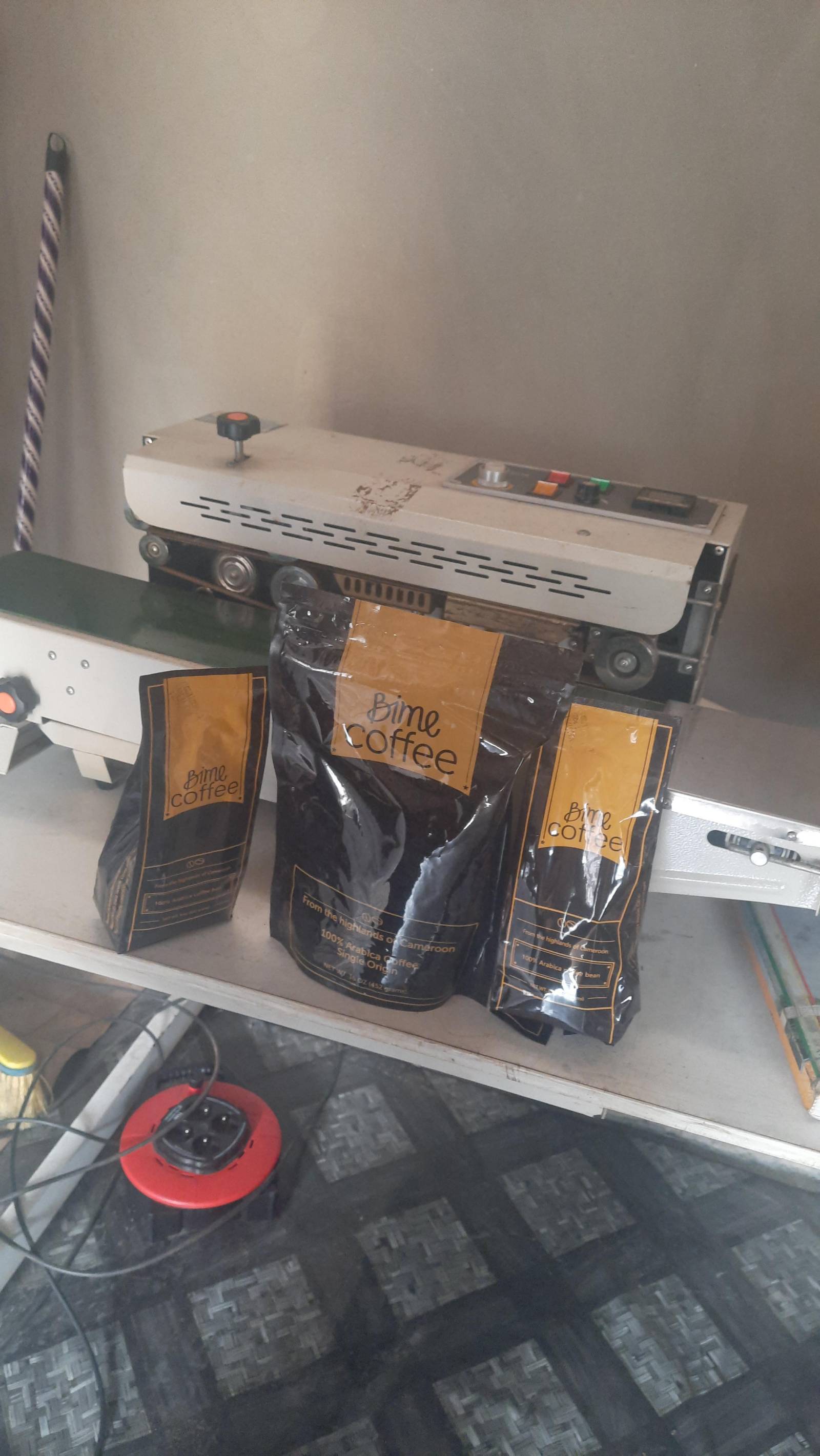 *Bime Coffee – 100% Arabica, Single Origin from the Highlands of Cameroon* ☕🇨🇲

Premium Cameroon coffee, packed fresh and ready for you:

*Price List* 
- *452g Pouch* – 2,800 FCFA 
- *226g Pouch* – 1,600 FCFA 
- *225g Pouch* – 1,600 FCFA 

*We supply:* 
- *Wholesalers* 
- *Retailers* 
- *Final Consumers*

*One stop point distribution company* 
📍 *Chapelle Damas* 
🌍 We supply *Cameroon and abroad*
📞 *673 77 84 93*

_Bime Coffee: From the highlands of Cameroon. 100% Arabica. Rich aroma, smooth taste._ - 8