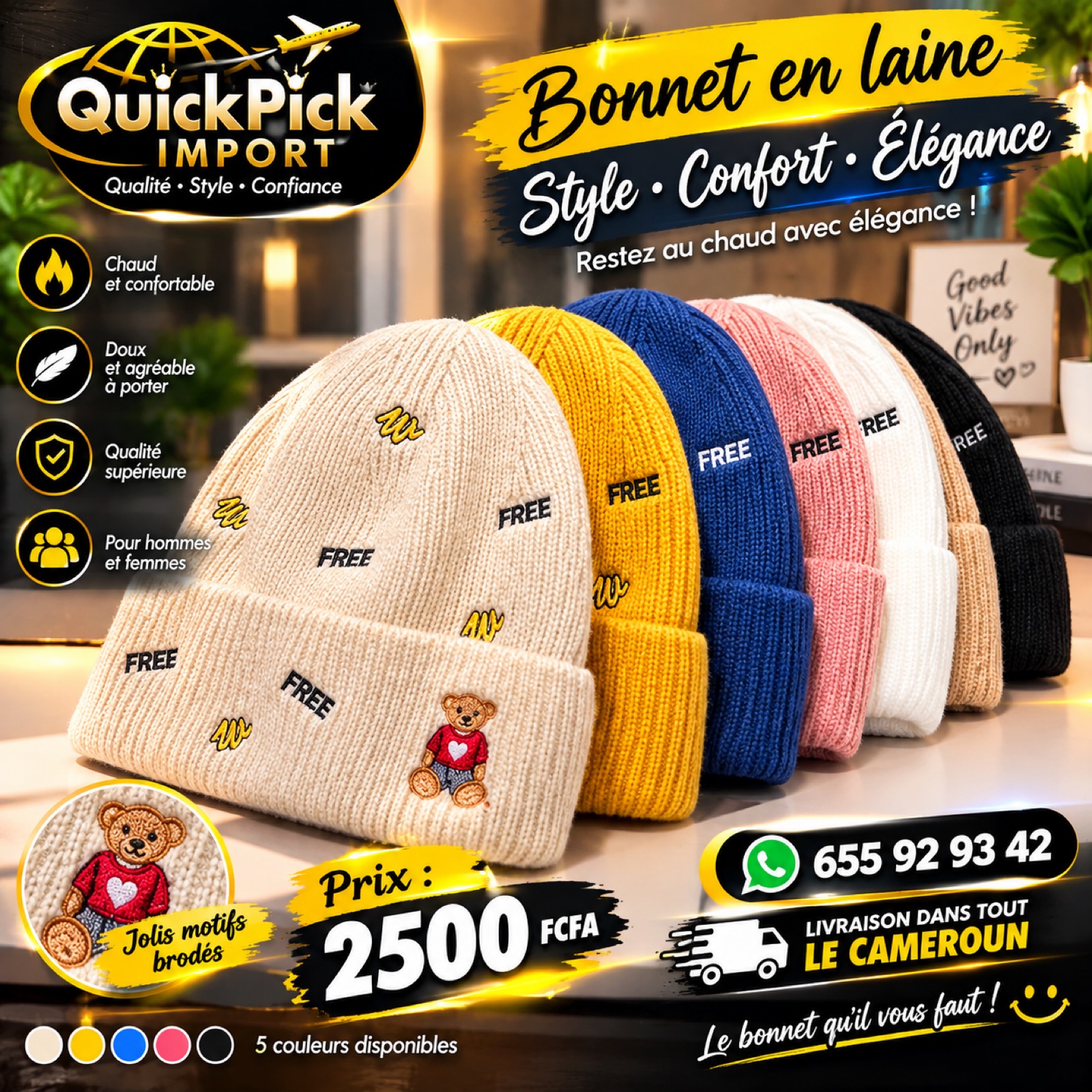 🧢 Bonnet tendance – Style, confort & élégance ! - 4