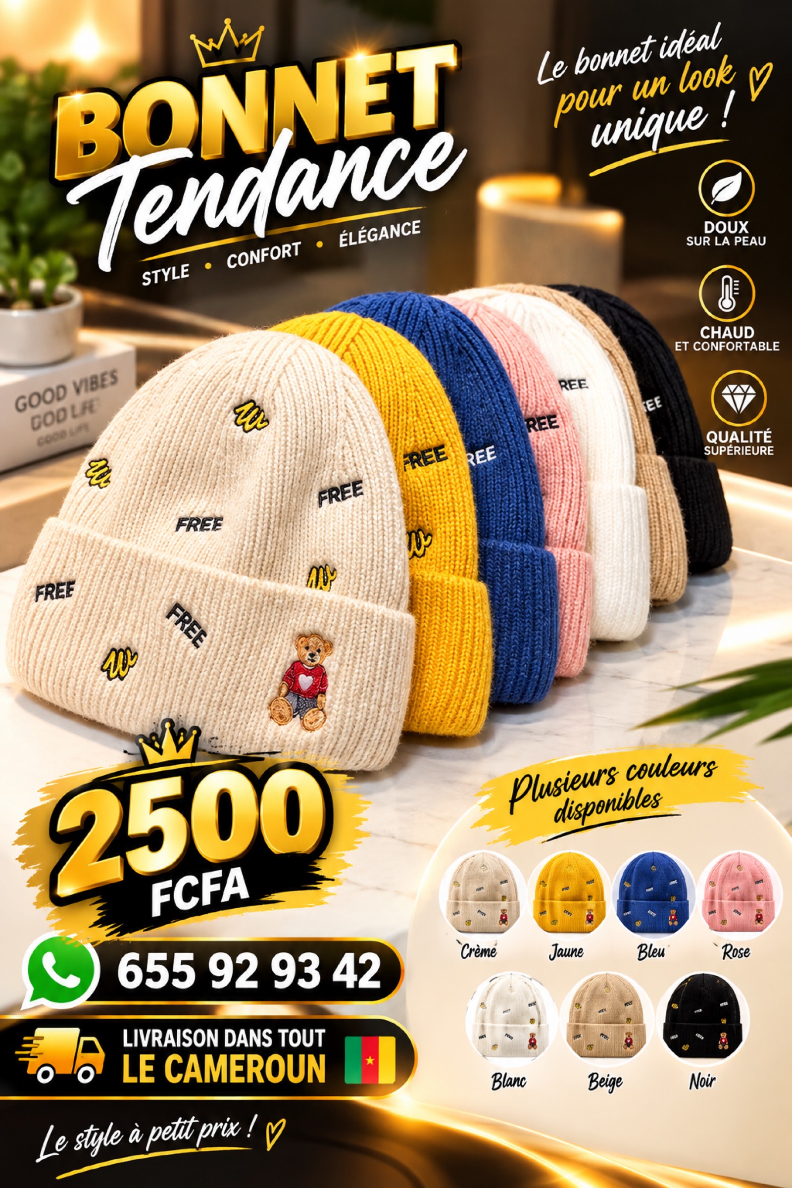 🧢 Bonnet tendance – Style, confort & élégance ! - 6