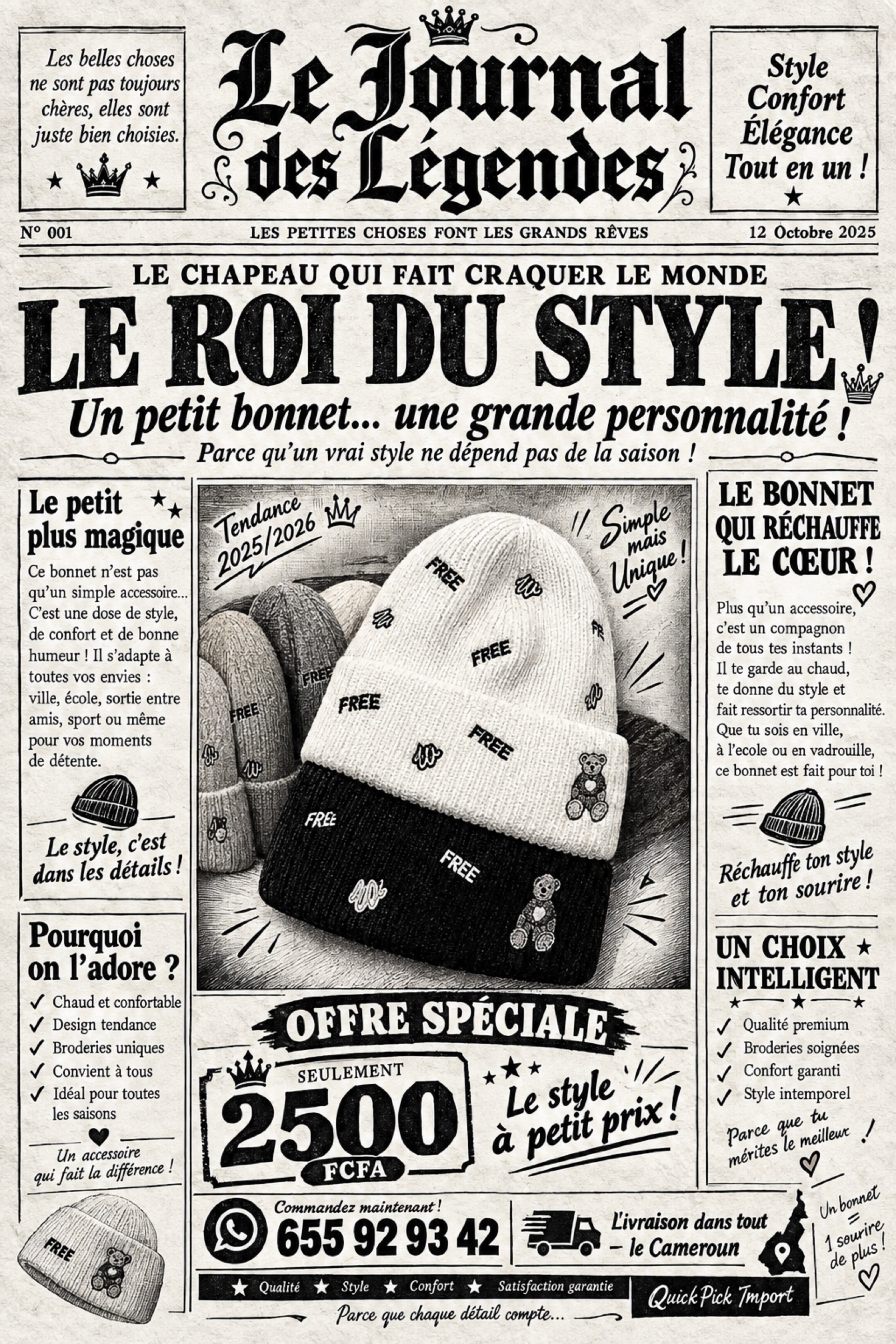 🧢 Bonnet tendance – Style, confort & élégance ! - 7