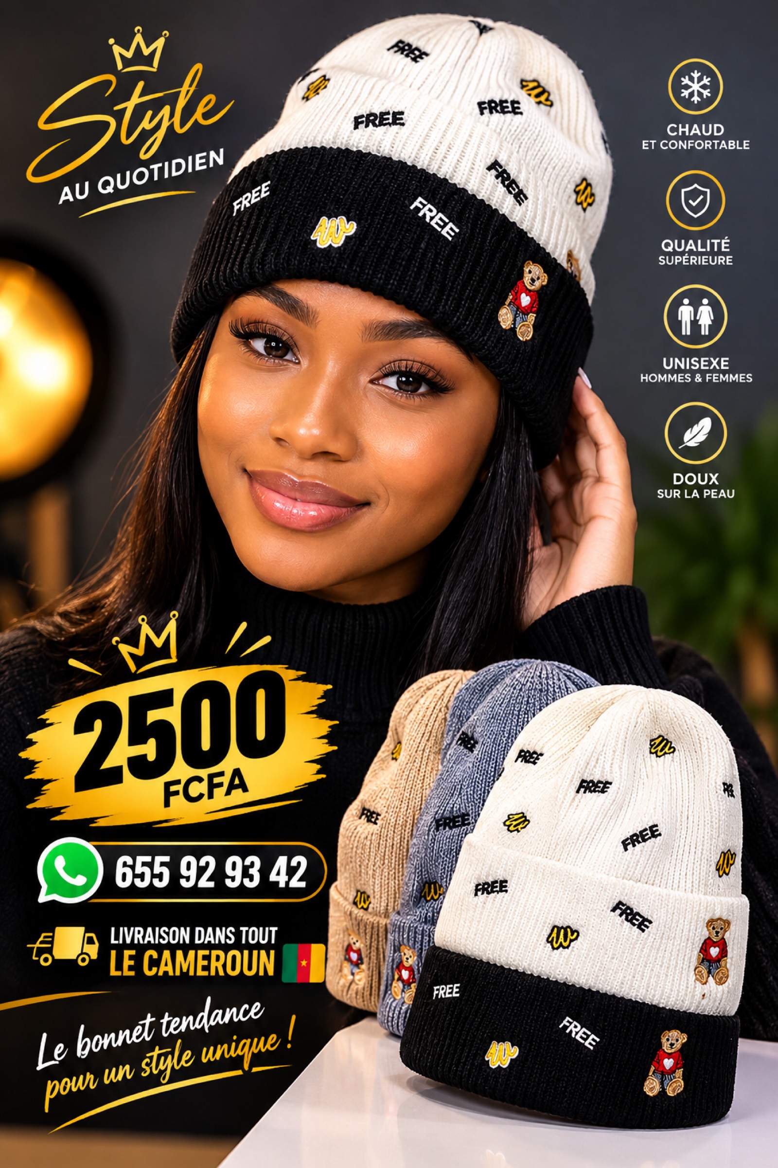 🧢 Bonnet tendance – Style, confort & élégance ! - 8