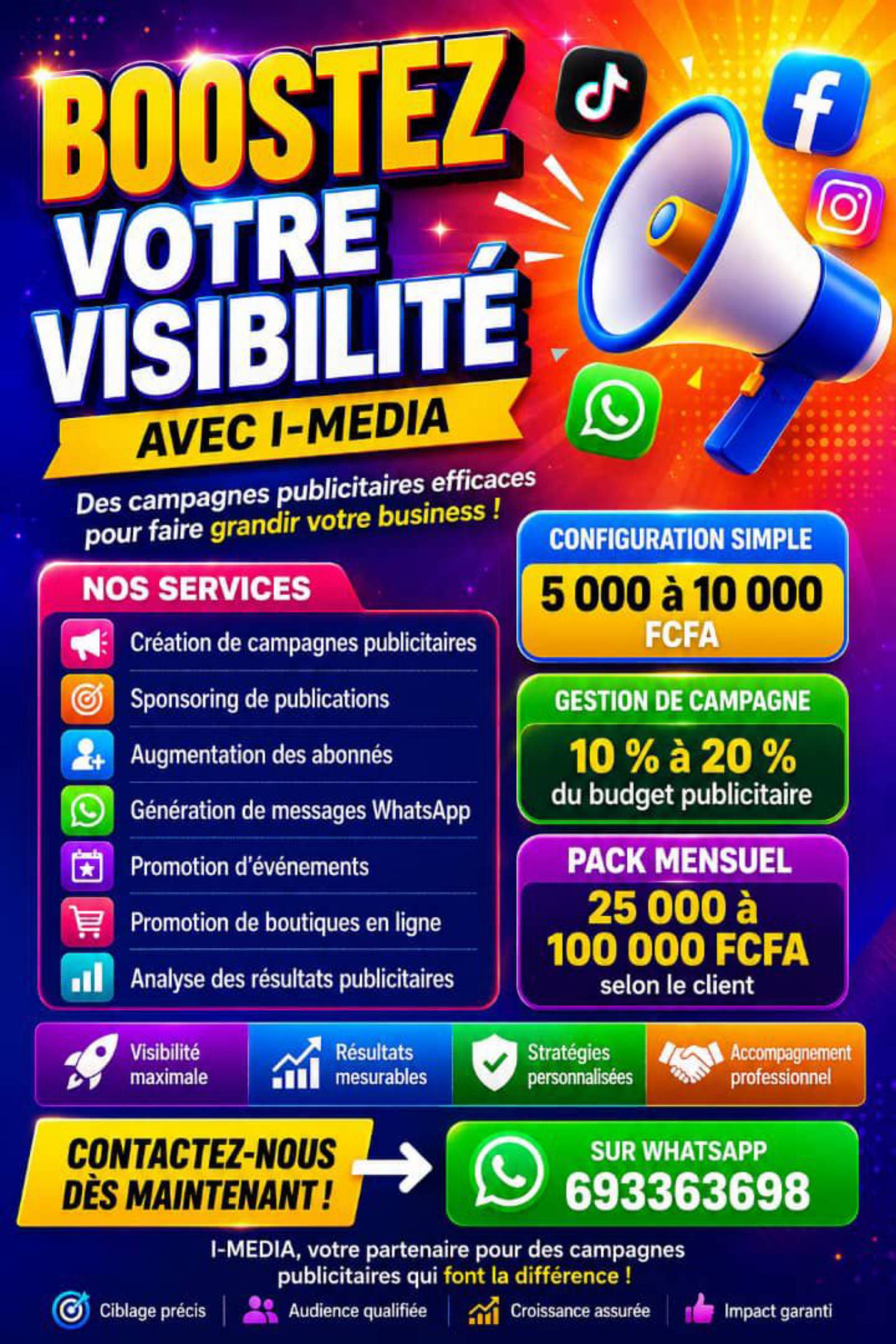 Service de publicité et de services liés a l'informatique