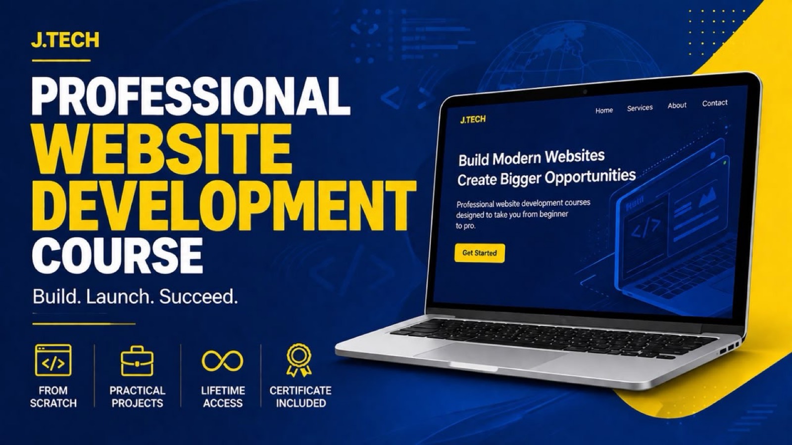 Website development tutoring services